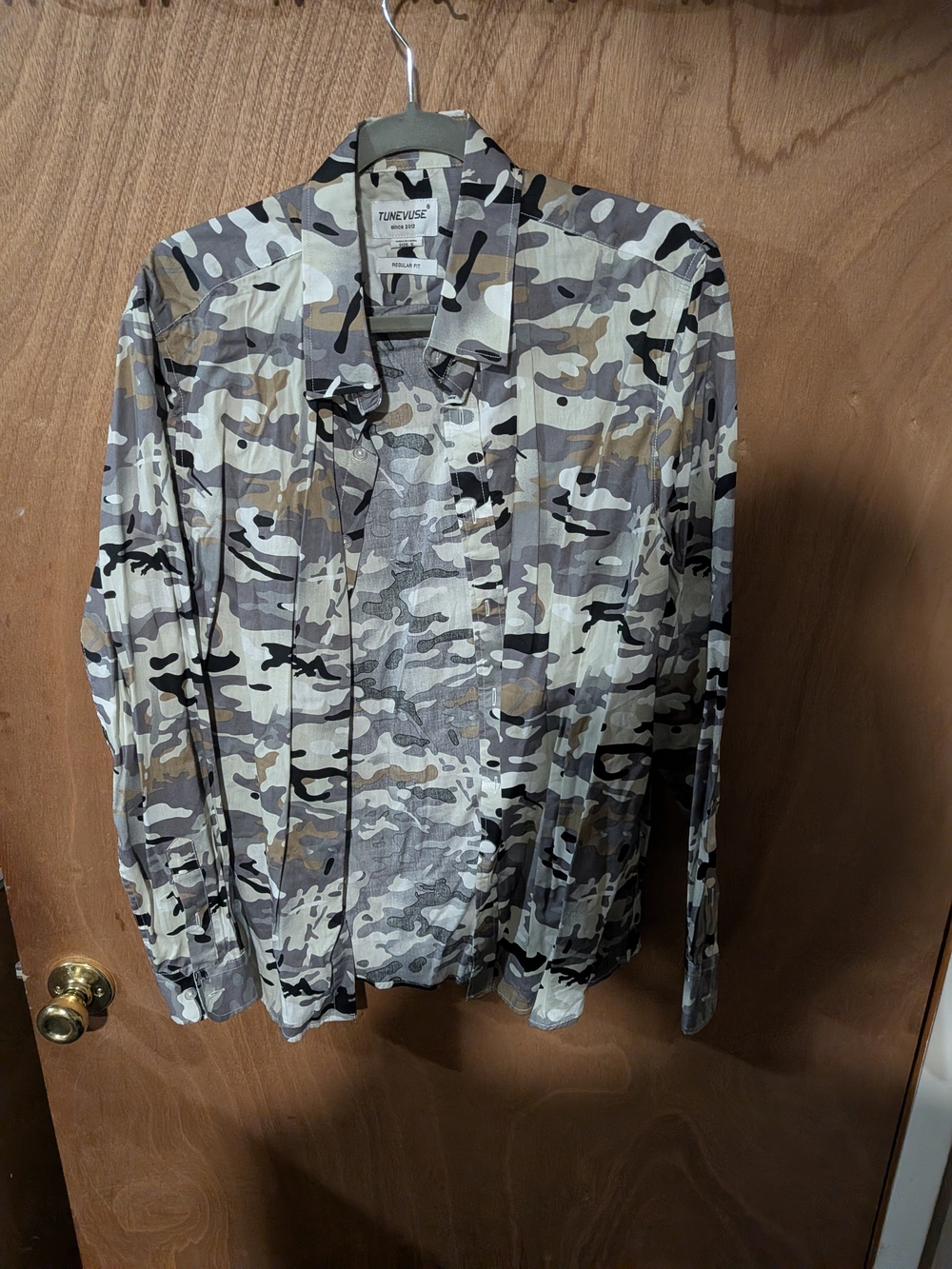 Men's Camouflage Button-Up Jacket - Desert Camo